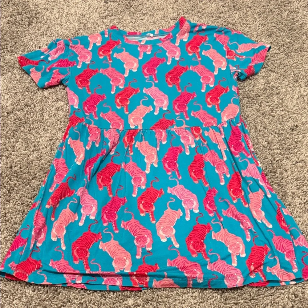 Play Condition Posh Peanut Le Tigre Flounce Dress Sz 5t/6t - Picture 2 of 5